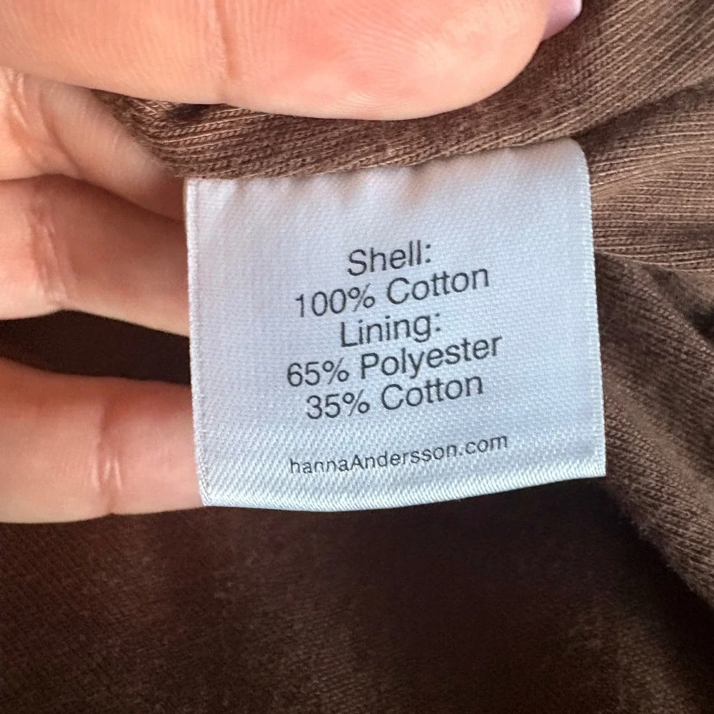Hanna Andersson Girls Brown Bubble‎ Skirt Tiered Ruffle Cotton Size 130 US 8